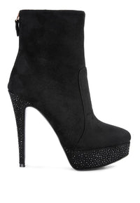 Thumbnail for Inspire Microfiber High Heeled Ankle Boots