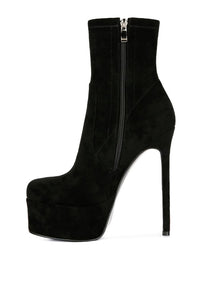 Thumbnail for Club Vibes High Heeled Microfiber Ankle Boot