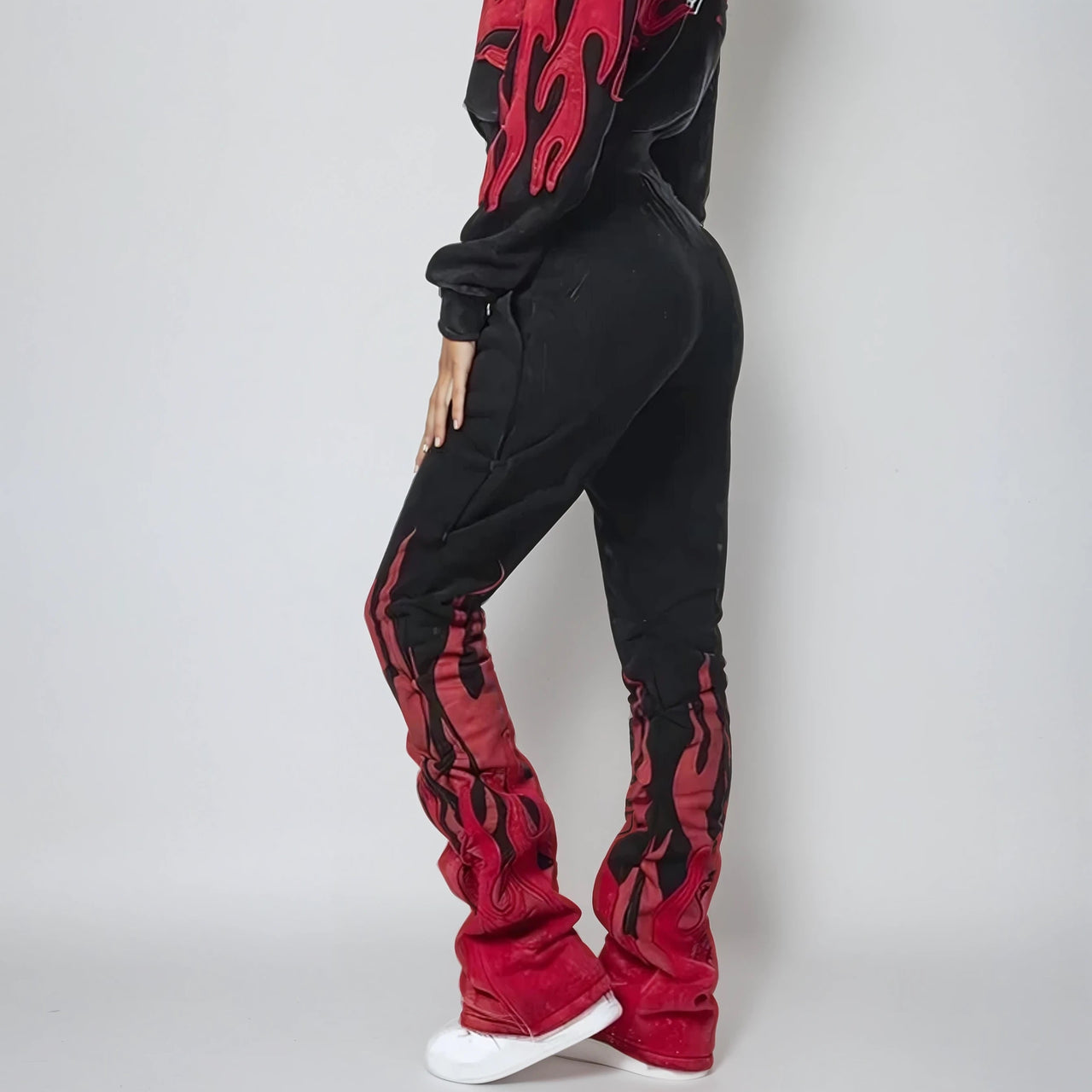 Limitless Flame Two Piece Tracksuit Set - Pink Seal  