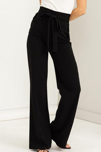 Thumbnail for Seeking Sultry High-Waisted Tie Front Flared Pants