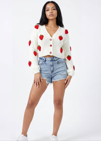 Thumbnail for Pink Seal Soft berry-toned cardigan radiating joy and confidence.