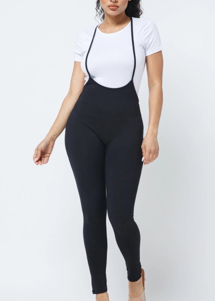 Bubble Gum Bliss Solid Top And Suspender Pants Outfit - Pink Seal  