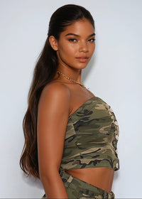 Thumbnail for Combat Chic Strapless Tube Top - Pink Seal  
