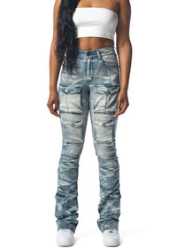 Thumbnail for Double Stacked High Waist Skinny Jeans - Pink Seal  