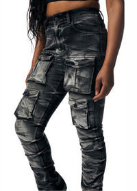 Thumbnail for Double Stacked High Waist Skinny Jeans - Pink Seal  