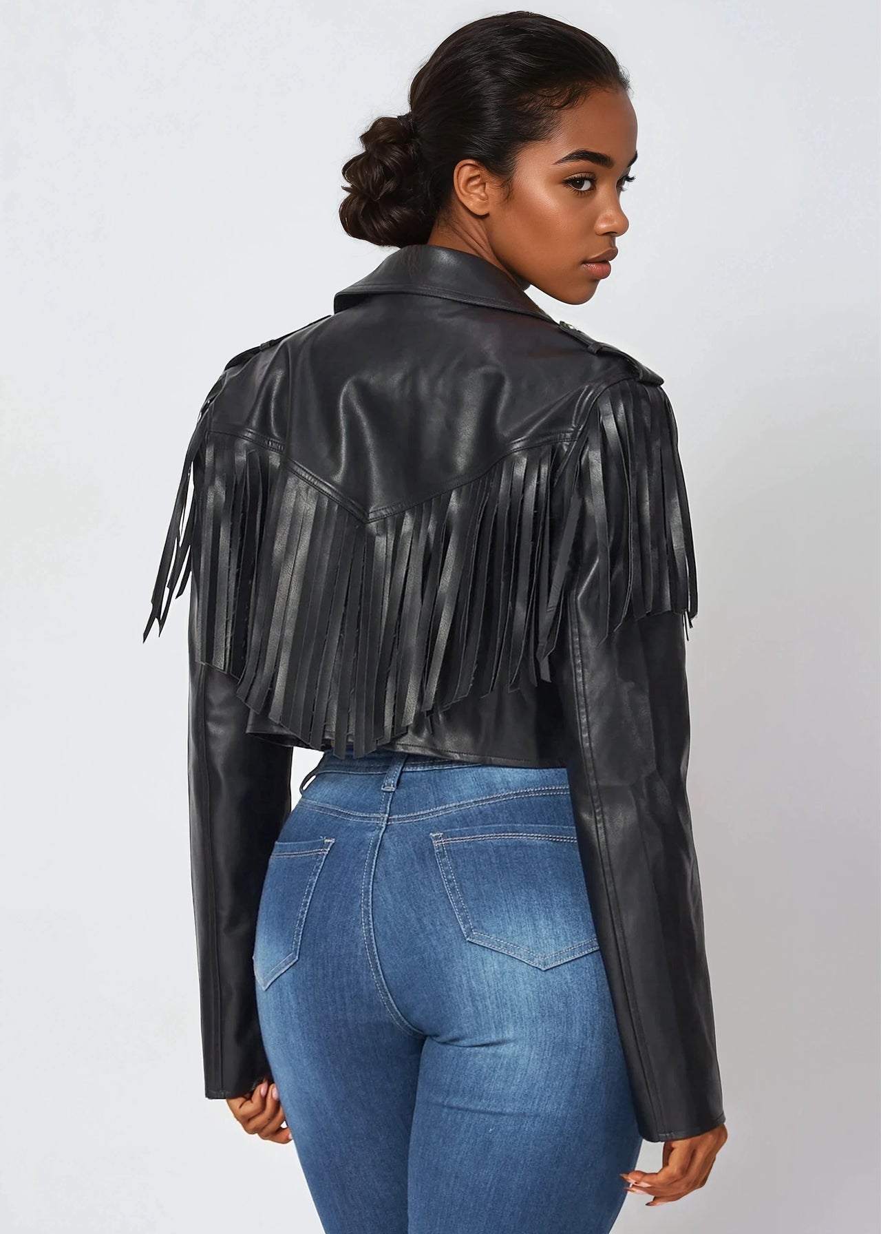 Dream Rider Cropped Fringe Jacket