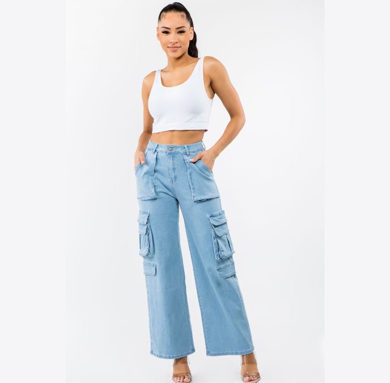 Stylish Y2K-inspired Flared High Waist Jeans for Gen Z wardrobes. Full view.