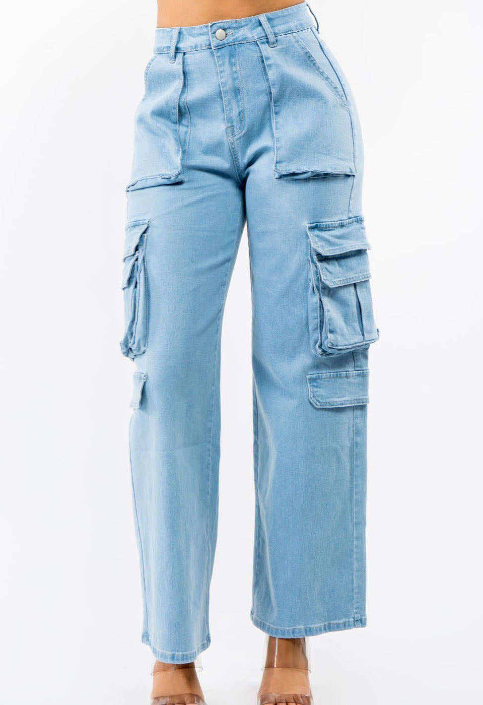 Stylish Y2K-inspired Flared High Waist Jeans for Gen Z wardrobes. Front view