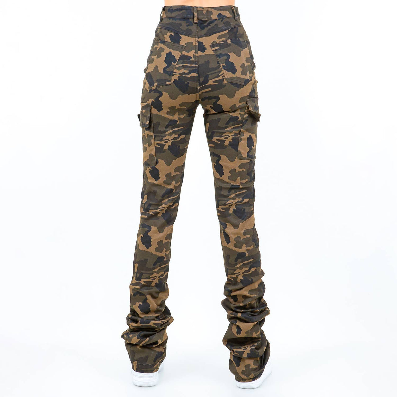 GI Jane Ripped Cargo Stacked Pants / Juniors