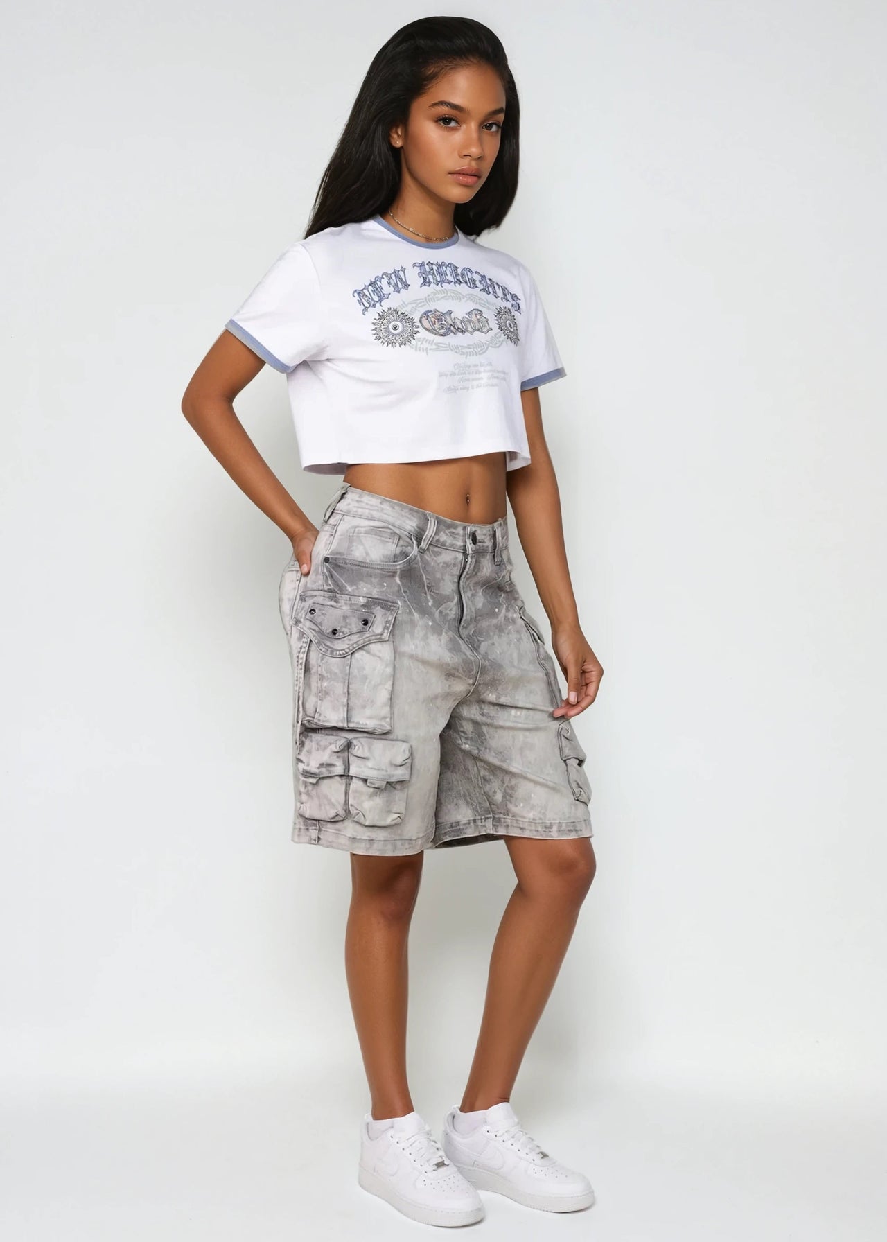The Game Mode Skater Cargo Shorts offer a bold, street-ready look with a relaxed skater fit, utility cargo pockets, and durable fabric for everyday wear.