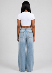 Thumbnail for Gen Z Bold Wide Leg Jeans