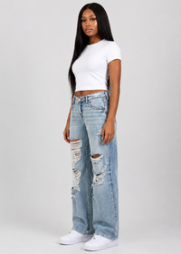 Thumbnail for Gen Z Bold Wide Leg Jeans