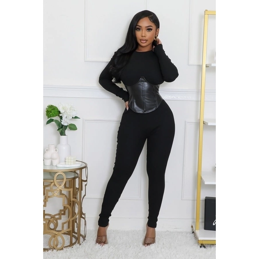 Glam Girl Black One Piece Jumpsuit