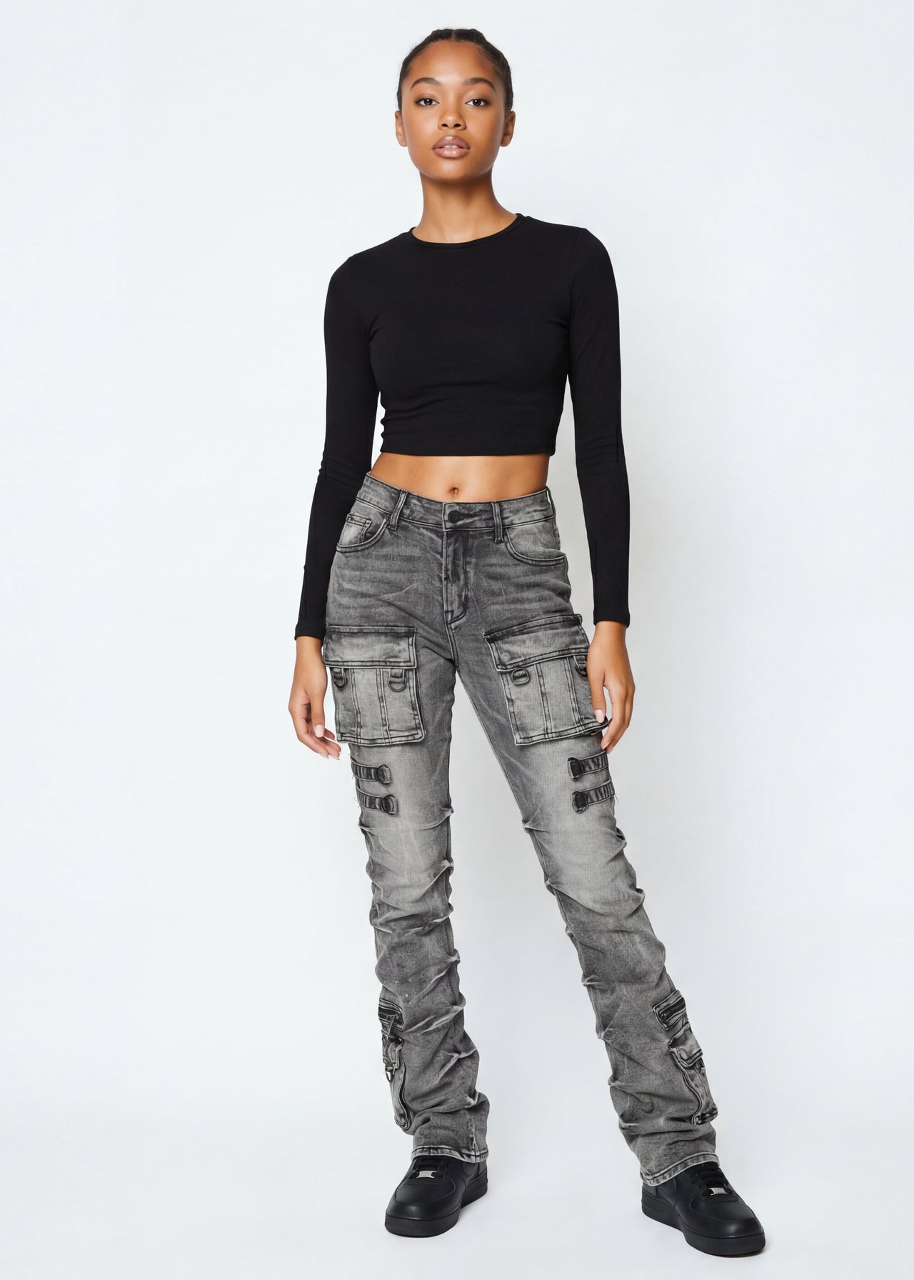 Women's High Waist Stacked Jeans – Pink Seal Jeans For Women