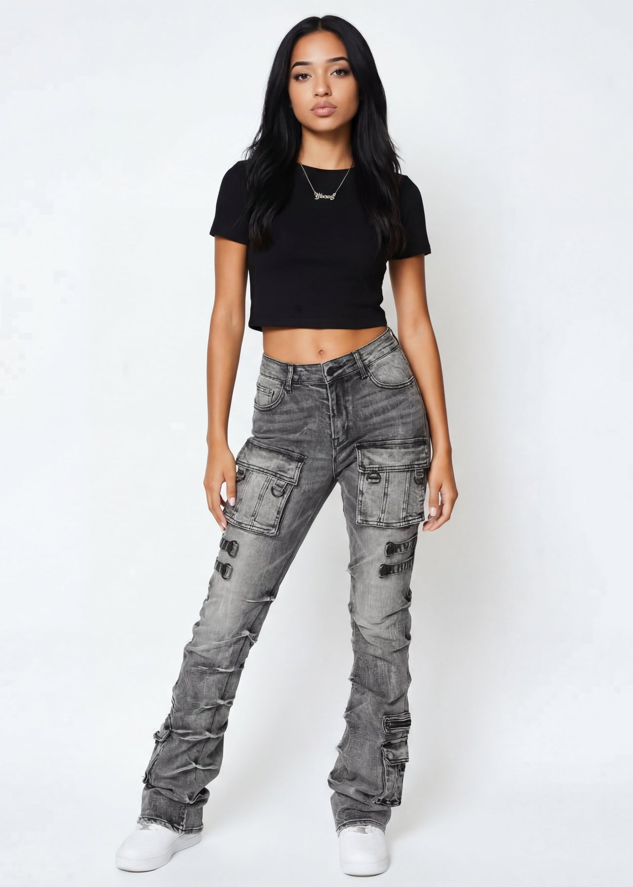 Women's High Waist Stacked Jeans – Pink Seal Jeans For Women