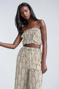 Thumbnail for Palma Mode Tube Top & Pants Set