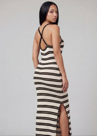 Thumbnail for Pink Seal Blooming Into My Era cotton maxi dress with cross-strap back