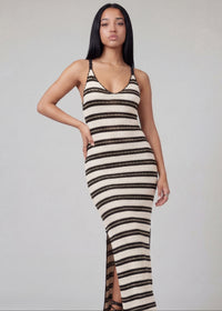 Thumbnail for Pink Seal Blooming Into My Era cotton maxi dress with cross-strap back