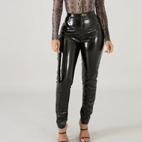 Thumbnail for A La Mode Leather Pants | Pink Seal_3
